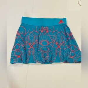 Adidas Women's Teal Skirt with Coral Design